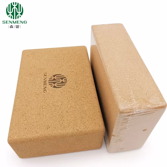 Newfiled Natural Wooden 3*4.7*9inch 3*6*9inch 4*6*9inch Kork Cork Yoga Block Brick for Gym Equipment