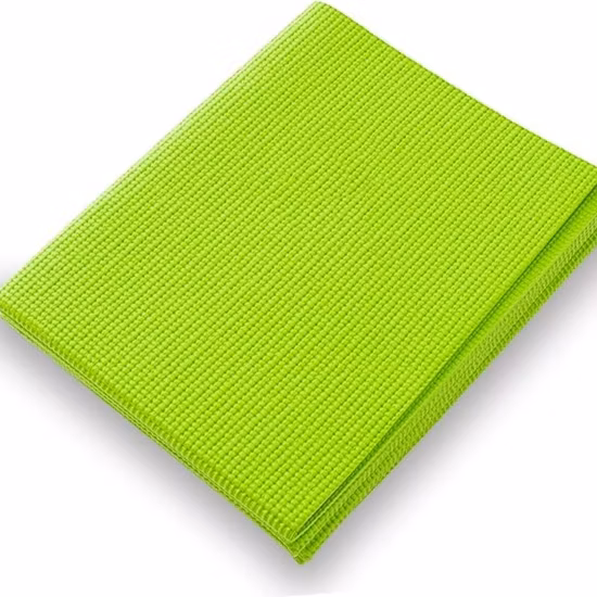 Tapete de ioga dobrável em PVC com designs personalizados de fitness