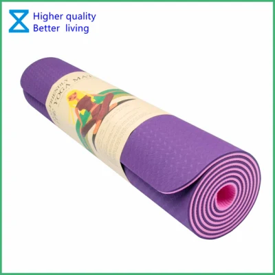 Tapetes de ioga TPE/EVA/PVC personalizados de alta qualidade ecológicos de fábrica para adultos